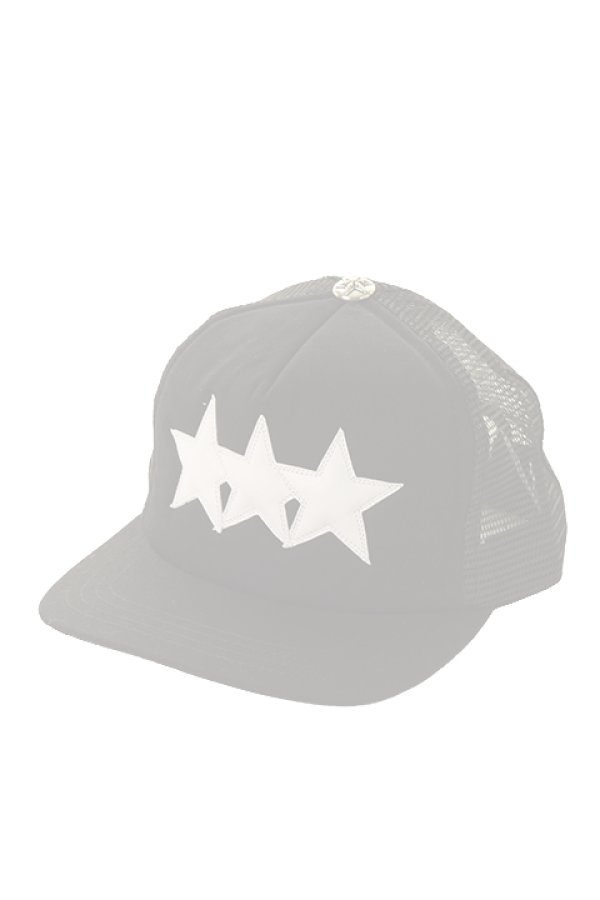 画像1:  {SOLD} CHROME HEARTS クロムハーツ 3スターパッチ トラッカーキャップ {-AHS}  :CH-1801-11-F  (1)