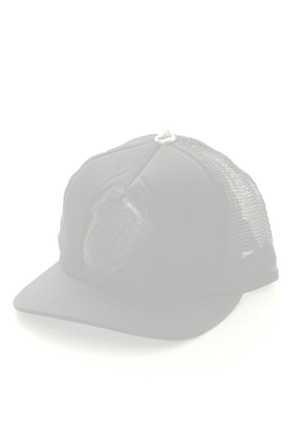 画像1:   CHROME HEARTS×The Rolling Stones クロムハーツ×ローリング・ストーンズ LIP&TONGUE（リップ＆タン） CAP {CH-1804-01-BLKBLK-AHS}  :CH-1804-01-BLK-F  (1)