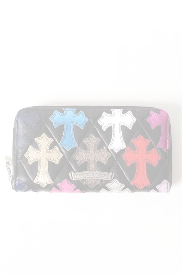 画像1:  {SOLD} CHROME HEARTS クロムハーツ キルティング セメタリークロスパッチ ウォレット(A) {-AHA}  :CH-1901-01-F  (1)