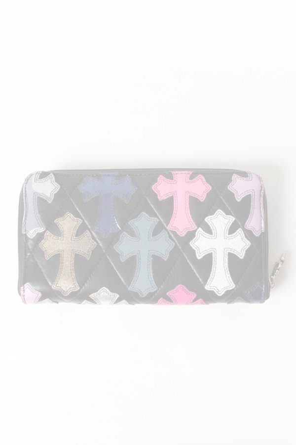 画像2:  {SOLD} CHROME HEARTS クロムハーツ キルティング セメタリークロスパッチ ウォレット(A) {-AHA}  :CH-1901-01-F  (2)