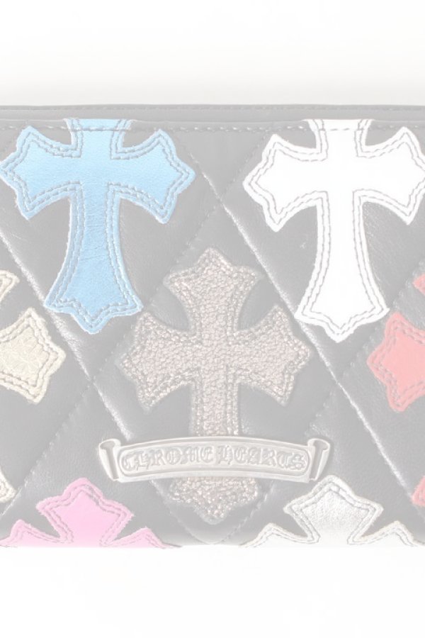 画像3:  {SOLD} CHROME HEARTS クロムハーツ キルティング セメタリークロスパッチ ウォレット(A) {-AHA}  :CH-1901-01-F  (3)