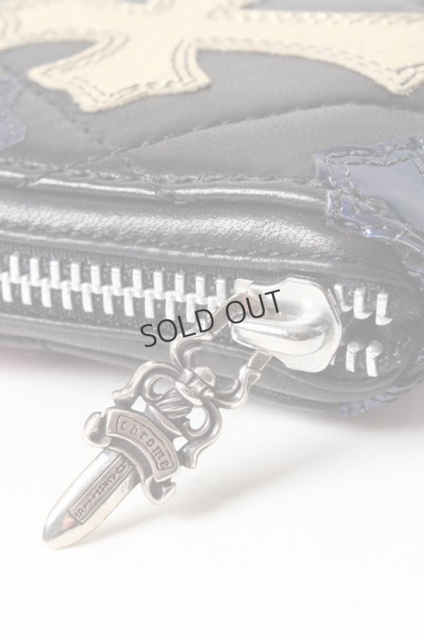 画像4: {SOLD}CHROME HEARTS クロムハーツ キルティング セメタリークロスパッチ ウォレット(A){-AHA} (4)