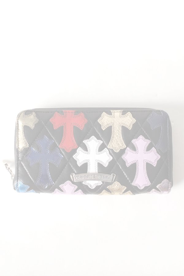 画像1:  {SOLD} CHROME HEARTS クロムハーツ キルティング セメタリークロスパッチ ウォレット(B) {-AHA}  :CH-1901-02-F  (1)