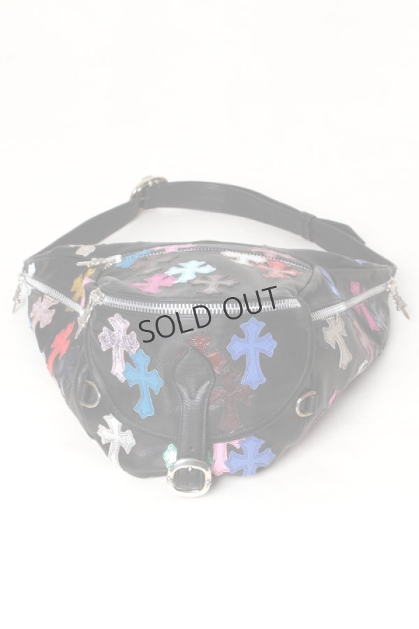 画像6: {SOLD}CHROME HEARTS クロムハーツ キルティング セメタリークロスパッチ ボディバッグ{-AHA} (6)