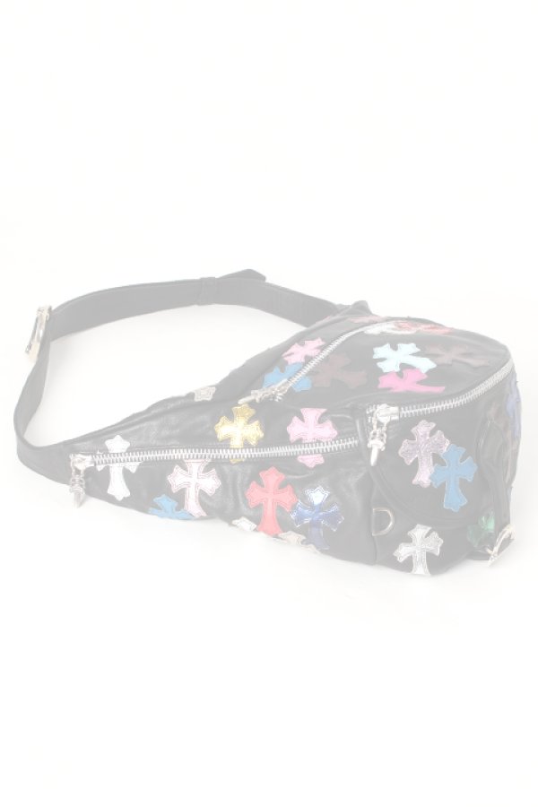 画像7:  {SOLD} CHROME HEARTS クロムハーツ キルティング セメタリークロスパッチ ボディバッグ {-AHA}  :CH-1901-03-F  (7)