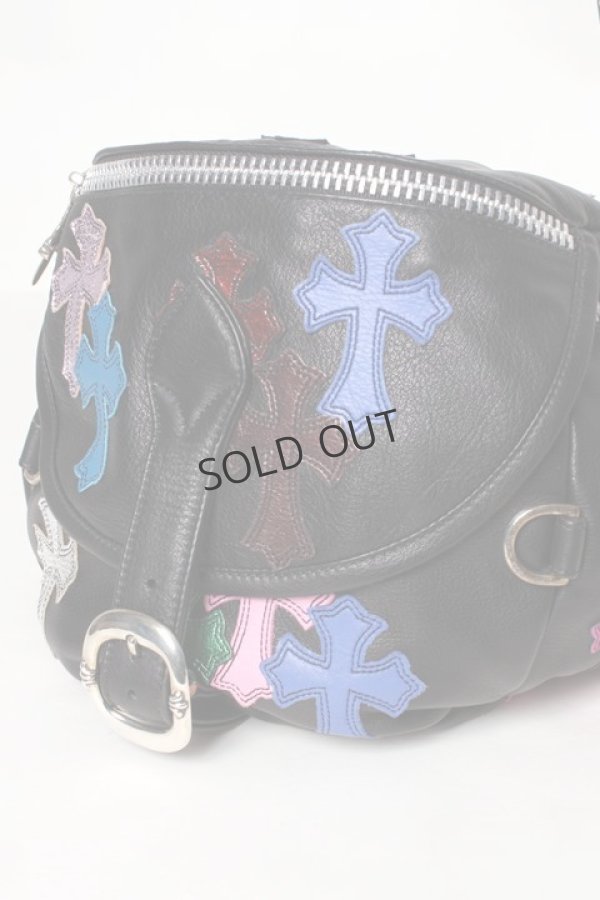 画像8: {SOLD}CHROME HEARTS クロムハーツ キルティング セメタリークロスパッチ ボディバッグ{-AHA} (8)
