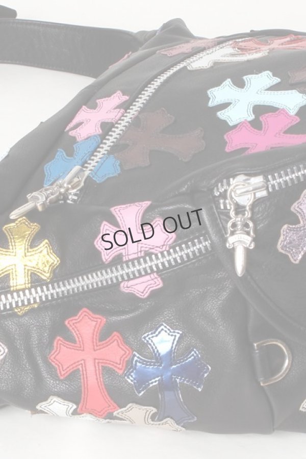 画像10: {SOLD}CHROME HEARTS クロムハーツ キルティング セメタリークロスパッチ ボディバッグ{-AHA} (10)