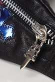 画像9: {SOLD}CHROME HEARTS クロムハーツ キルティング セメタリークロスパッチ ボディバッグ{-AHA} (9)