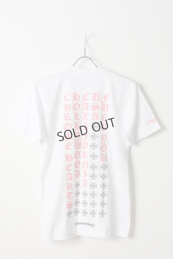 画像1: {SOLD}CHROME HEARTS クロムハーツ Pink Script Tee{-AIS} (1)