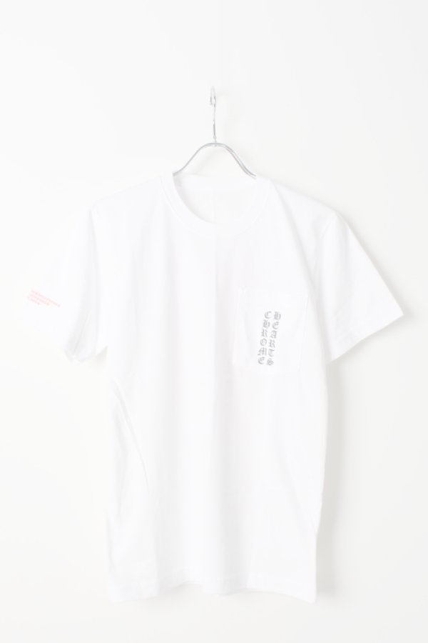 画像2:  {SOLD} CHROME HEARTS クロムハーツ Pink Script Tee {-AIS}  :CH-1903-C-WHT  (2)