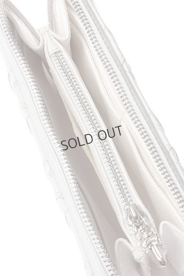 画像5: {SOLD}CHROME HEARTS クロムハーツ クロスパッチセメタリーキルテッドレザーラウンドファスナーロングウォレット{CH-201602-03-WHT-AFS} (5)