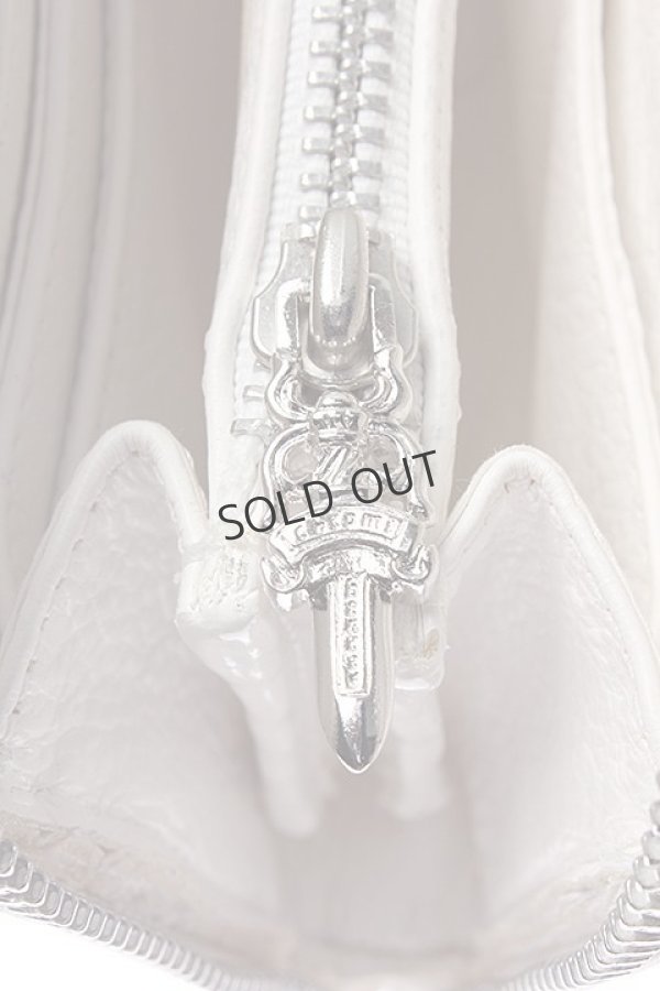 画像6: {SOLD}CHROME HEARTS クロムハーツ クロスパッチセメタリーキルテッドレザーラウンドファスナーロングウォレット{CH-201602-03-WHT-AFS} (6)