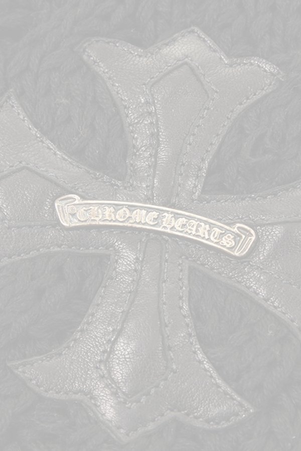 画像4:   CHROME HEARTS クロムハーツ カシミアケーブルマフラー {CH-201602-05-BLK-AFS}  :CH-201602-05-B-F  (4)