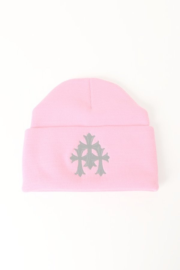 画像1:   CHROME HEARTS クロムハーツ KNIT BEANIE {-BCS}  :CH-202302-01-PNK-ONE  (1)