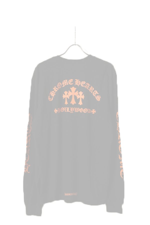 画像1:   CHROME HEARTS クロムハーツ ロングスリーブTシャツ {-BCS}  :CH-202306-01-BLK-XL  (1)