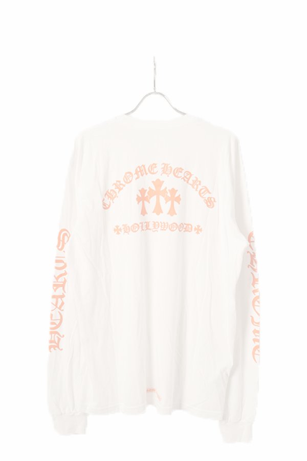 画像1:   CHROME HEARTS クロムハーツ ロングスリーブTシャツ {-BCS}  :CH-202306-01-WHT-XL  (1)