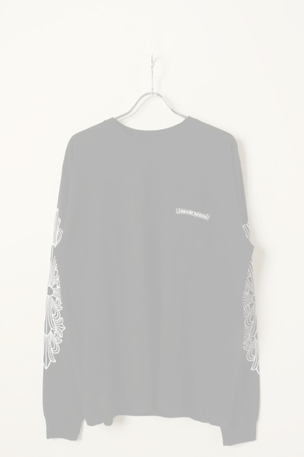 画像4:   CHROME HEARTS クロムハーツ ロングスリーブTシャツ {-BCS}  :CH-202306-03-BLK  (4)
