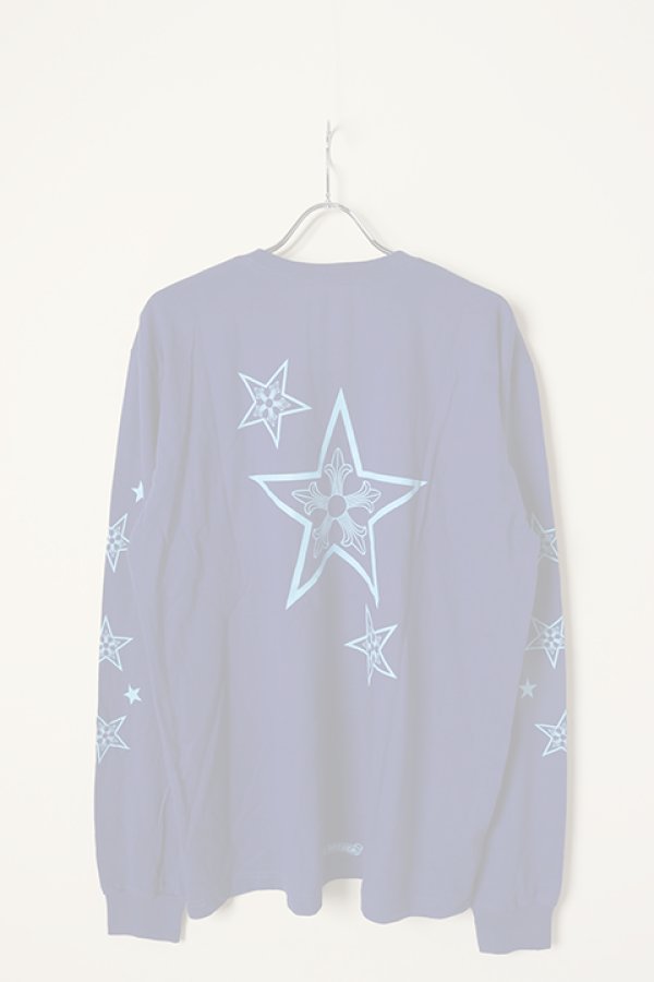 画像1:   CHROME HEARTS クロムハーツ ロングスリーブTシャツ {-BCS}  :CH-202306-04-BLU-XL  (1)