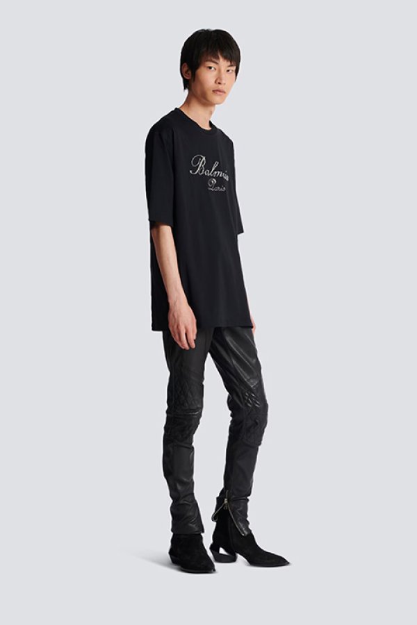 画像3: 【 30%OFF セール187,000円→130,900円】 BALMAIN バルマン Balmain シグネチャー エンブロイダリー Tシャツ{-BDS} (3)