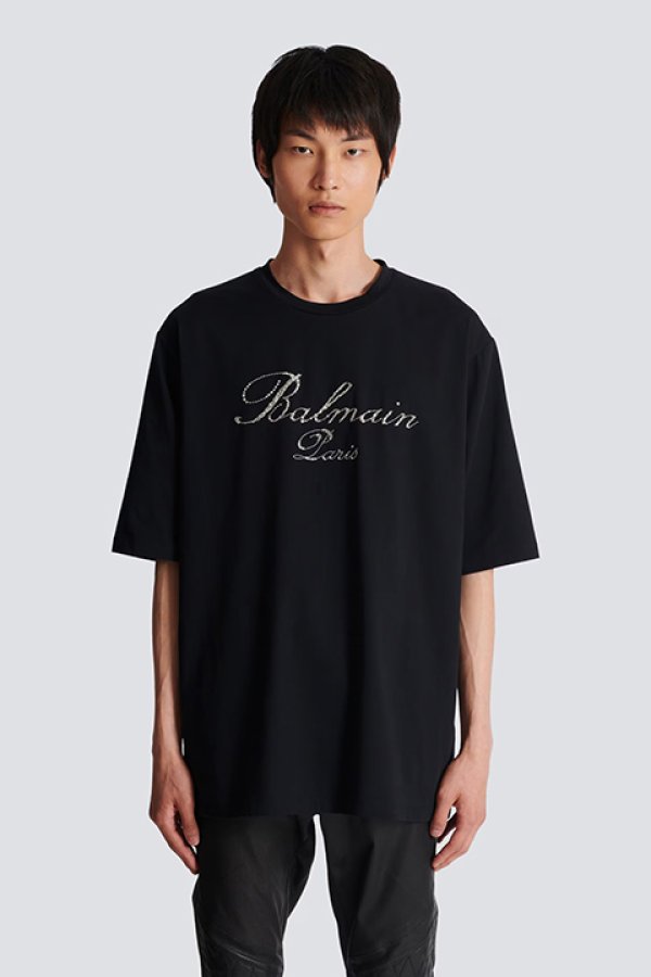 画像5: 【 30%OFF セール187,000円→130,900円】 BALMAIN バルマン Balmain シグネチャー エンブロイダリー Tシャツ{-BDS} (5)