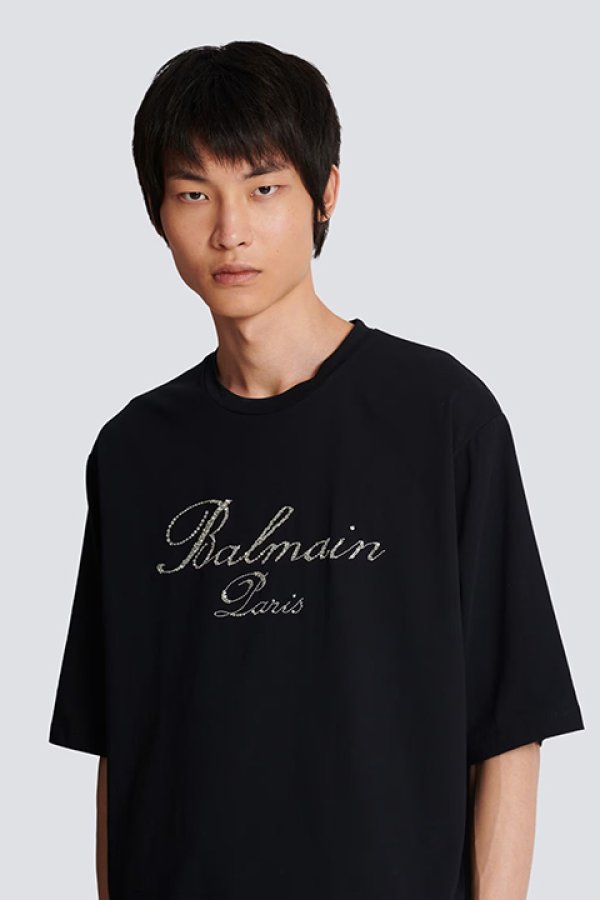 画像7: 【 30%OFF セール187,000円→130,900円】 BALMAIN バルマン Balmain シグネチャー エンブロイダリー Tシャツ{-BDS} (7)