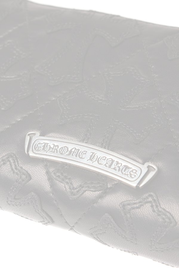 画像3:   CHROME HEARTS クロムハーツ QUILTING CROSS(キルティングクロス) WALLET {CH-201706-02-BLK-AGS}  :CH20170602-BLK-F  (3)