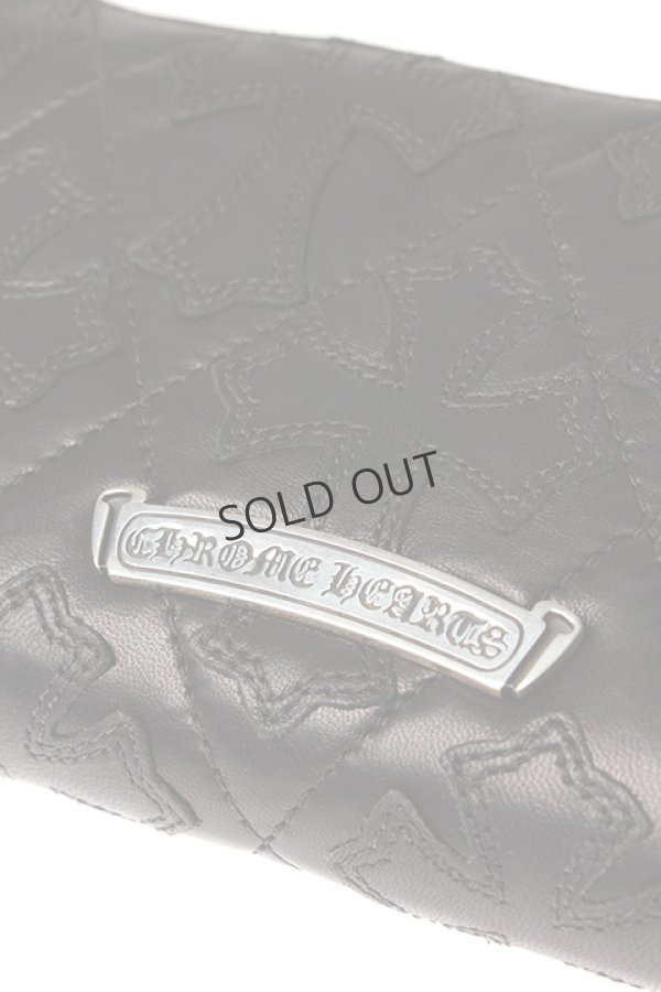 画像3: {SOLD}CHROME HEARTS クロムハーツ QUILTING CROSS(キルティングクロス) WALLET{CH-201706-02-BLK-AGS} (3)