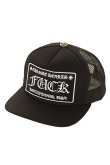 画像1: {SOLD}CHROME HEARTS クロムハーツ "FUCK" HOLLYWOOD, USA CAP{CH-201706-04-BLK-AGS} (1)