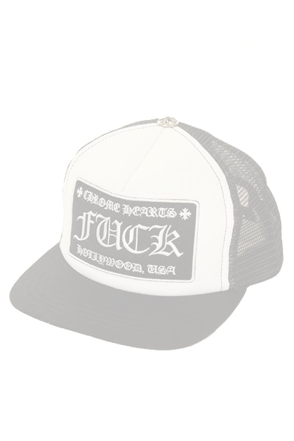 画像1:   CHROME HEARTS クロムハーツ "FUCK" HOLLYWOOD, USA CAP {CH-201706-04-WHT-AGS}  :CH20170604-WHT-OS  (1)