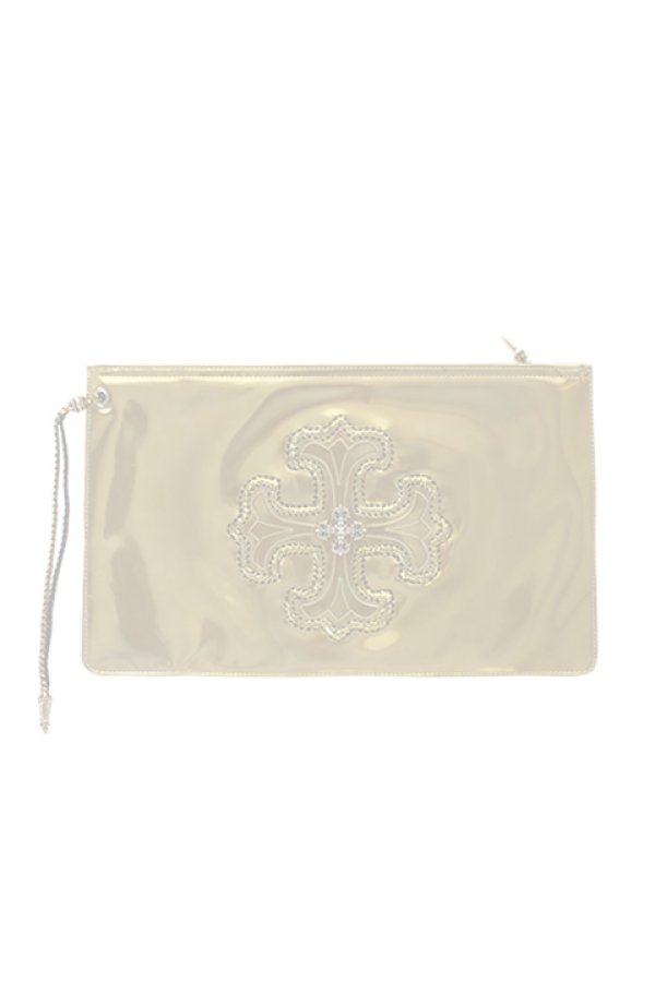 画像1:  {SOLD} CHROME HEARTS クロムハーツ CROSS(クロス) CLUTCH BAG {CH-201706-09-GLD-AGS}  :CH20170609-GLD-F  (1)
