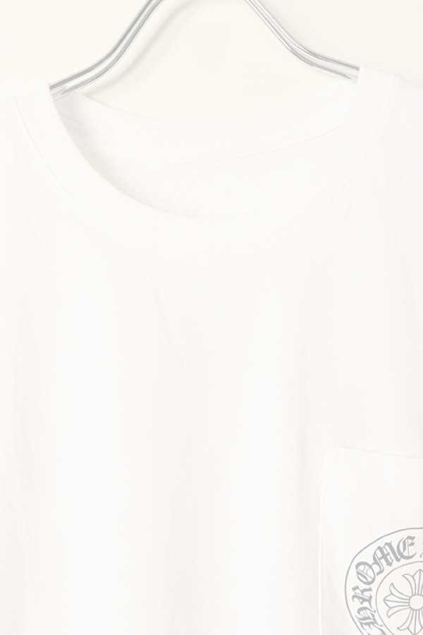 画像2:   CHROME HEARTS クロムハーツ クルーネックショートスリーブTシャツ {408129111WHT***763-BCA}  :CH202309-01-WHT  (2)
