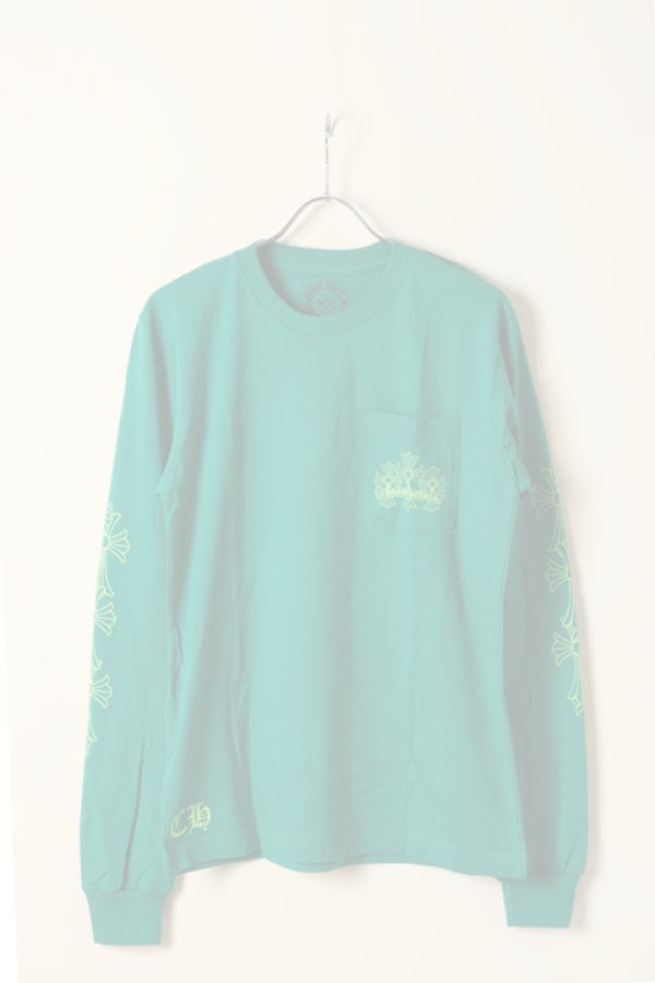画像4:   CHROME HEARTS クロムハーツ セメタリークロス ロングスリーブTシャツ {-BCA}  :CH202312-01-GRN  (4)