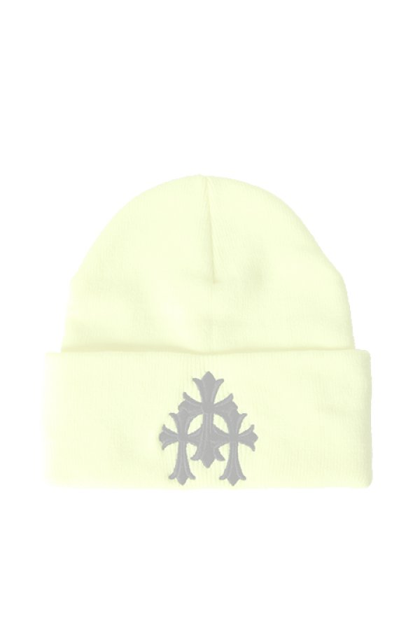 画像1:   CHROME HEARTS クロムハーツ ニットキャップ {304053702GNLXXX281-BDS}  :CH202402-03-LIME-F  (1)