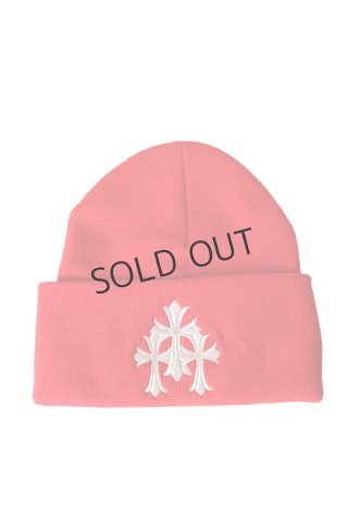 chrome hearts ニット　アイボリー 良品□CHROME HEARTS/クロムハーツ カシミヤ100％ スリーブロゴ