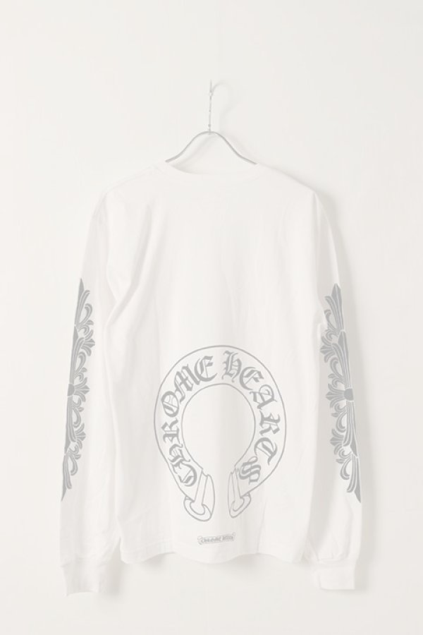 画像1:  {SOLD} CHROME HEARTS クロムハーツ ロングスリーブTシャツ {-BDS}  :CH202403-01-WHT-L  (1)