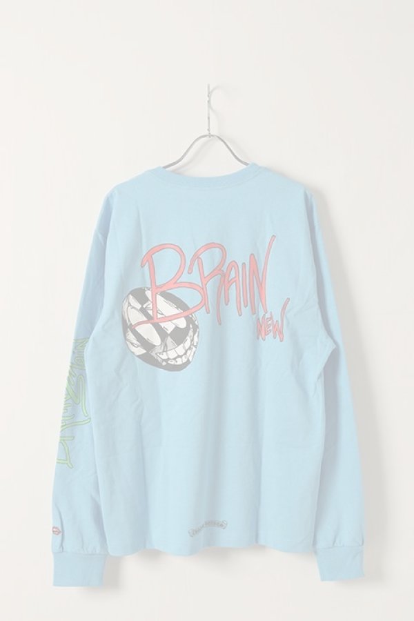 画像1:   CHROME HEARTS クロムハーツ ロングスリーブTシャツ {-BDS}  :CH202403-13-SAX-L  (1)