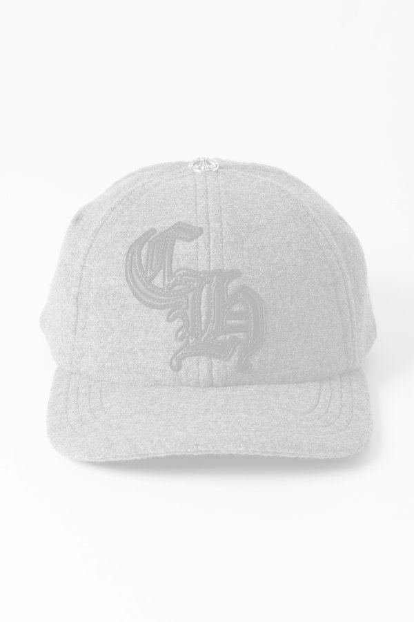 画像2:   CHROME HEARTS クロムハーツ ウール キャップ CHレザーパッチ {-BDA}  :CH202411-01-GRY-F  (2)
