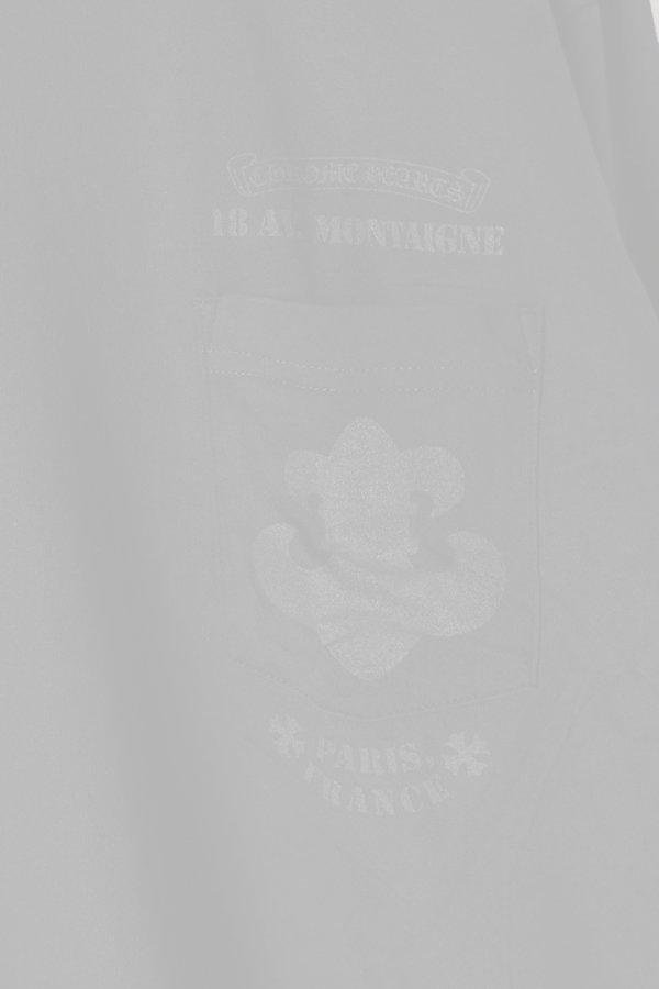 画像3:  {SOLD} CHROME HEARTS クロムハーツ 【パリ限定】BSフレアプリント長袖カットソー Paris 18 AV. Montaigne L/S Tee  {408129112BLK***760-BES}  :CH202501-02-BLK  (3)