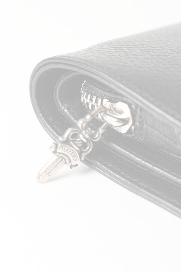 画像3:   CHROME HEARTS クロムハーツ ジョーイレザーウォレット Joey Leather Wallet {-BES}  :CH202501-06-BLK-F  (3)
