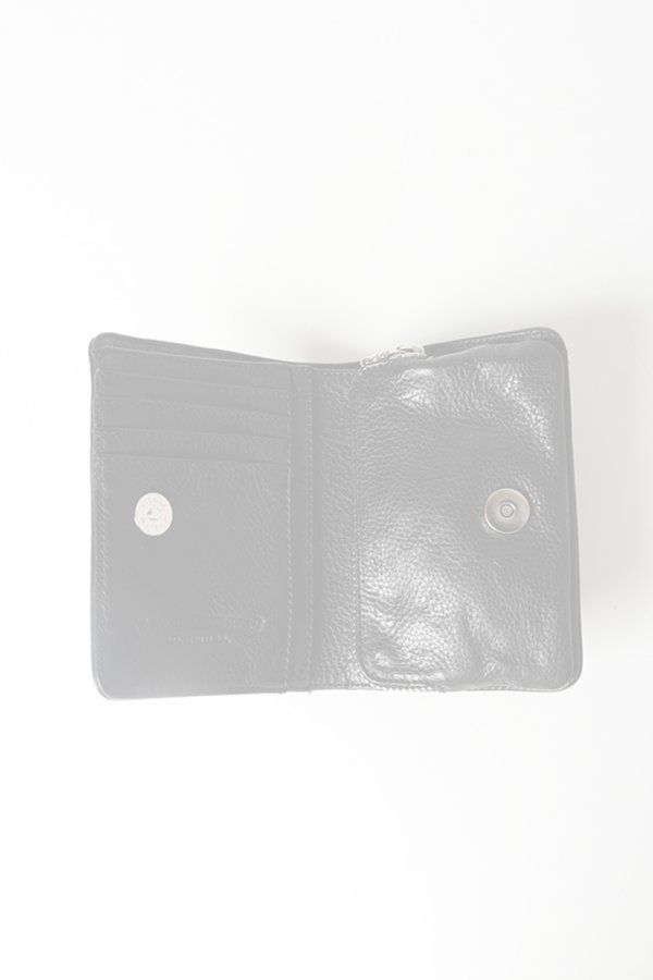 画像5:   CHROME HEARTS クロムハーツ ジョーイレザーウォレット Joey Leather Wallet {-BES}  :CH202501-06-BLK-F  (5)