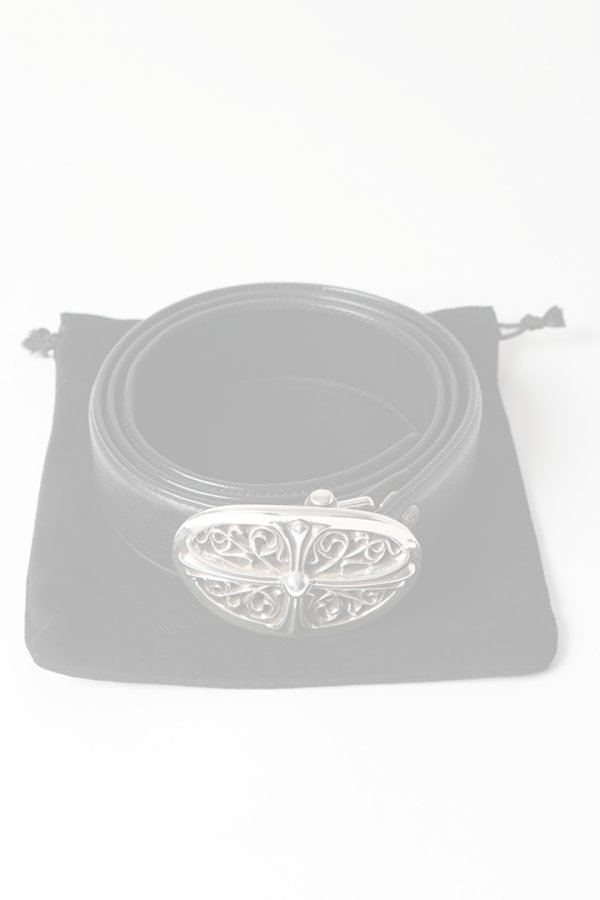 画像8:   CHROME HEARTS クロムハーツ クラシックオーバルクロスバックルベルト1.5 {-BES}  :CH202501-07-BLK-F  (8)