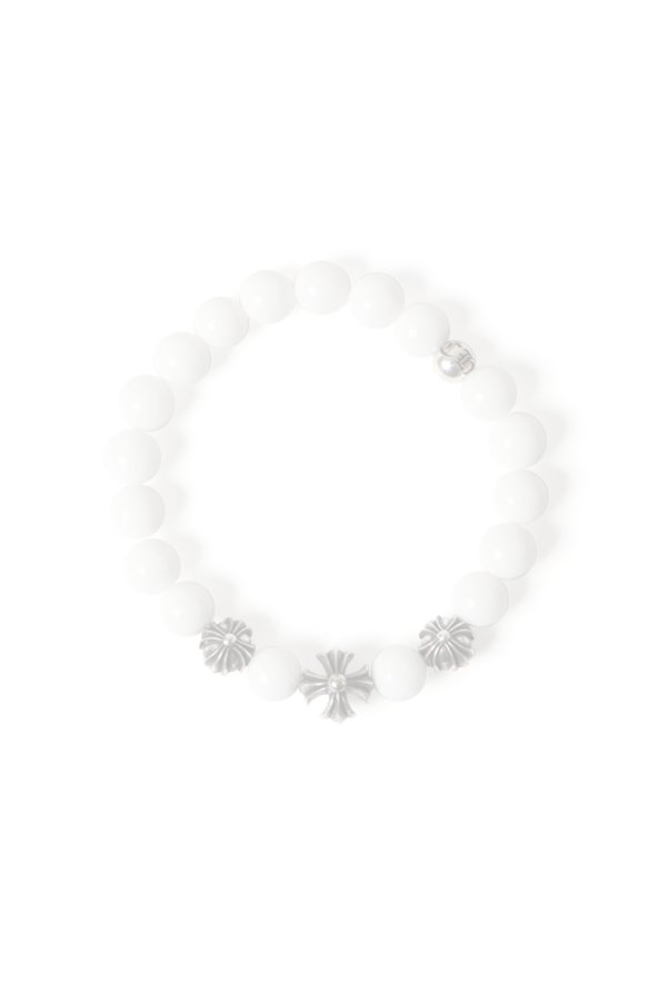 画像1:  {SOLD} CHROME HEARTS クロムハーツ CHプラス ビーズブレスレット {-BES}  :CH202501-08-WHT-F  (1)
