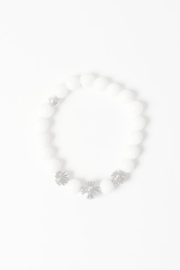 画像4:  {SOLD} CHROME HEARTS クロムハーツ CHプラス ビーズブレスレット {-BES}  :CH202501-08-WHT-F  (4)