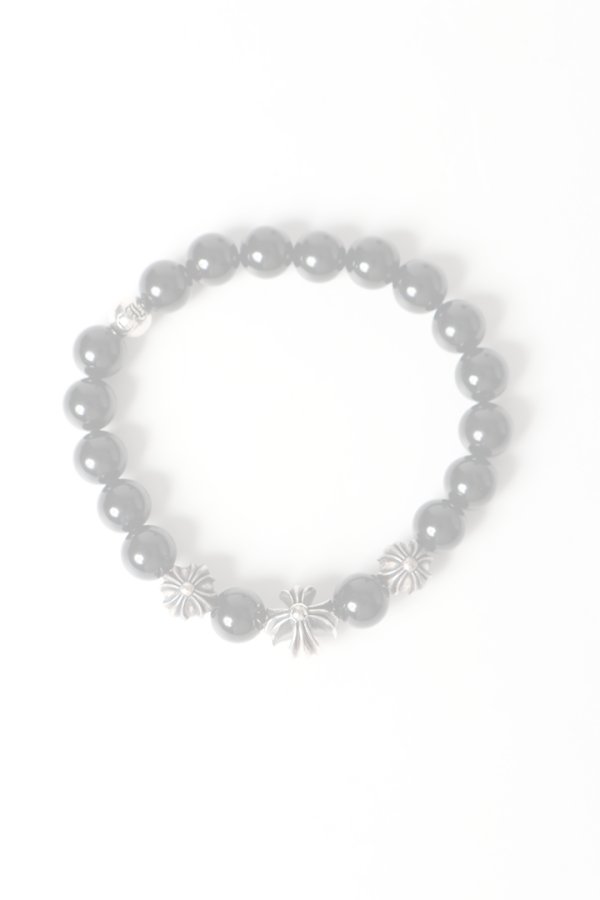 画像4:  {SOLD} CHROME HEARTS クロムハーツ CHプラス ビーズブレスレット {-BES}  :CH202501-09-BLK-F  (4)