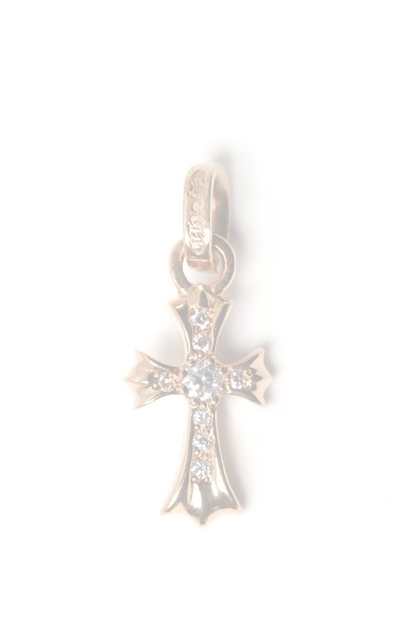 画像1:  {SOLD} CHROME HEARTS クロムハーツ CHクロス ベビーファット パヴェダイヤチャーム ゴールド {-BES}  :CH202501-11-GLD-F  (1)