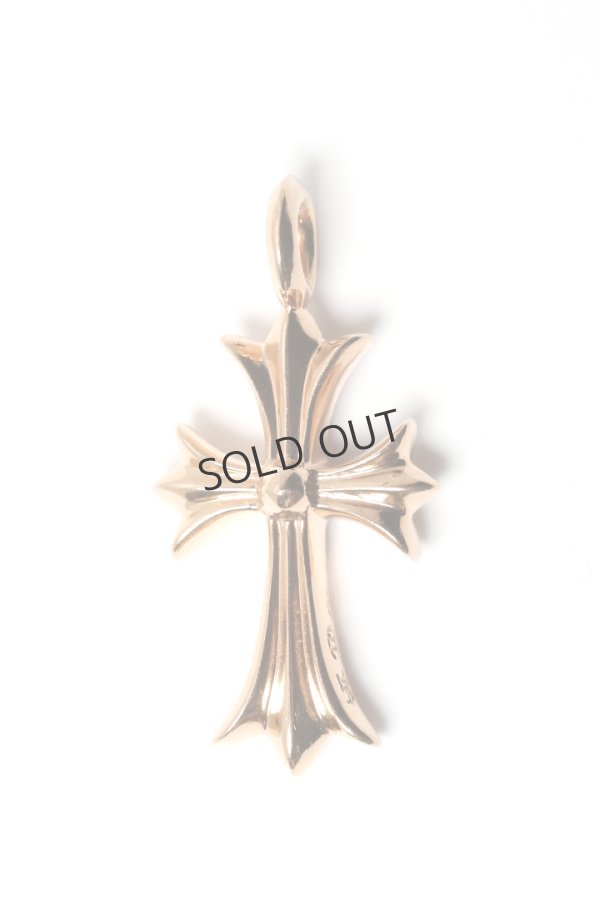 画像2: {SOLD}★海外買付 新品 インボイス付 CHROME HEARTS クロムハーツ CHARM-TINY CH CROSS／タイニーCHクロス パヴェダイヤチャーム ゴールド{-BES} (2)