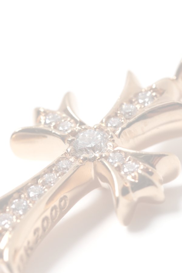 画像3:   CHROME HEARTS クロムハーツ CHARM-TINY CH CROSS／タイニーCHクロス パヴェダイヤチャーム ゴールド {-BES}  :CH202501-12-GLD-F  (3)