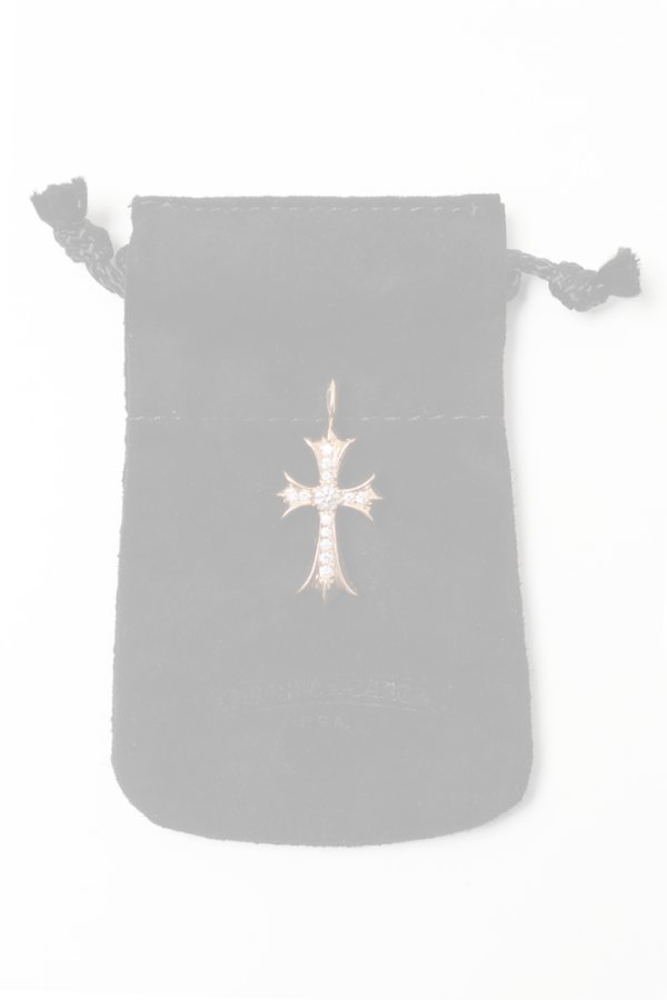 画像6:   CHROME HEARTS クロムハーツ CHARM-TINY CH CROSS／タイニーCHクロス パヴェダイヤチャーム ゴールド {-BES}  :CH202501-12-GLD-F  (6)