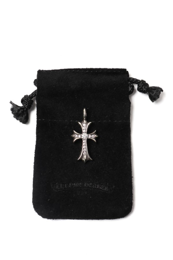 画像6: ★海外買付 新品 インボイス付 CHROME HEARTS クロムハーツ タイニーCHクロス パヴェダイヤチャーム シルバー{-BES} (6)