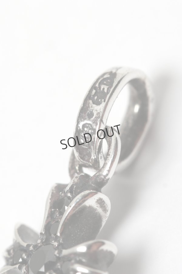 画像3: {SOLD}★海外買付 新品 インボイス付 CHROME HEARTS クロムハーツ CHクロス ベビーファット パヴェブラックダイヤチャーム シルバー{-BES} (3)